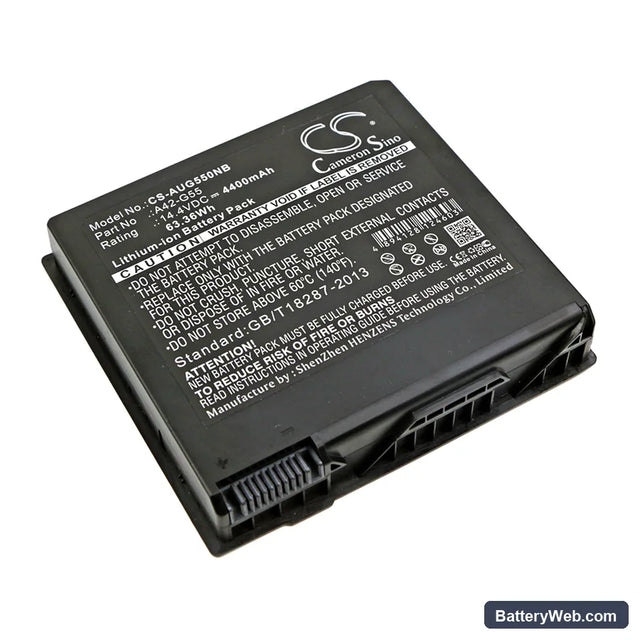 Asus G55 Replacement Battery, 14.4V, 4400mAh, Li-ion 1