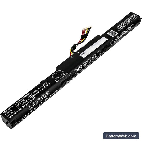 Asus GL553VD Replacement Battery, 14.4V, 2600mAh, Li-ion 1