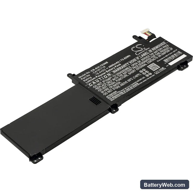 Asus ROG Strix GL703GM Scar Edition Replacement Battery, 15.4V, 4800mAh, Li-Polymer 1