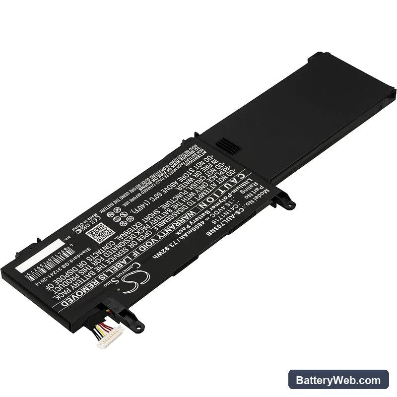 Asus ROG Strix GL703GM Scar Edition Replacement Battery, 15.4V, 4800mAh, Li-Polymer 2