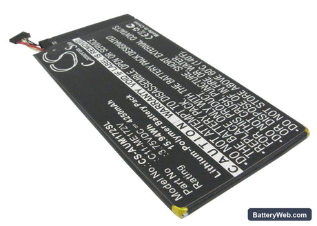 Asus MeMO Pad ME172 Replacement Battery, 3.75V, 4250mAh, Li-Polymer 2