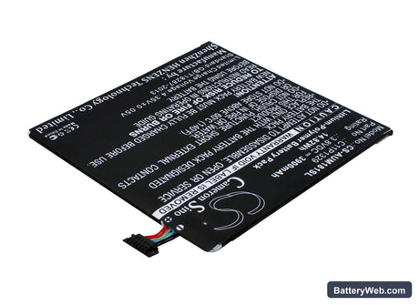 Asus Memo Pad 8 Replacement Battery, 3.8V, 3900mAh, Li-Polymer 2
