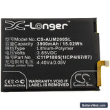 Asus ZenFone Max M2 Replacement Battery, 3.85V, 3900mAh, Li-Polymer 3