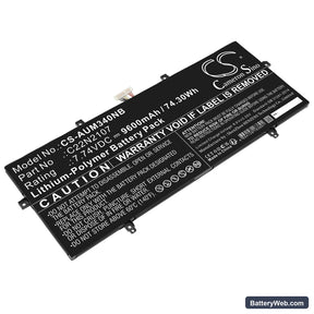 Asus ZenBook 14 OLED UX3402 Replacement Battery, 7.74V, 9600mAh, Li-Polymer 1