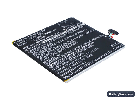 Asus FE375CG Replacement Battery, 3.8V, 3900mAh, Li-Polymer 1