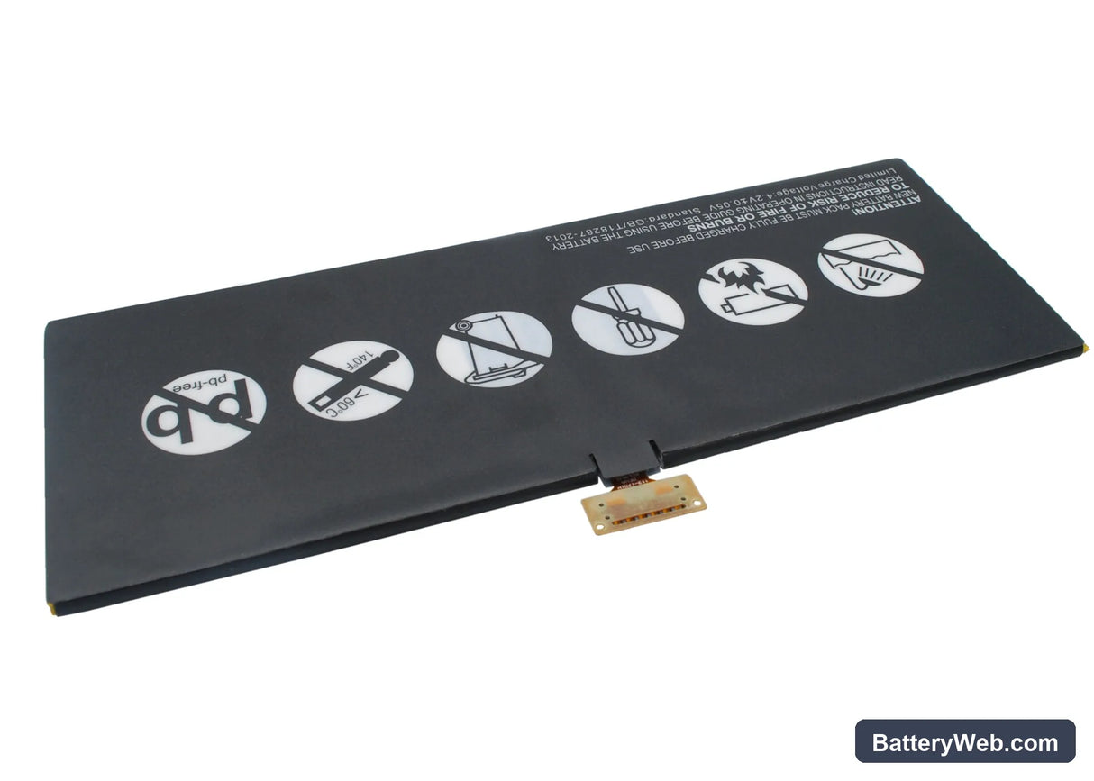 Asus VivoTab Smart ME400C Replacement Battery, 3.7V, 6750mAh, Li-Polymer 5
