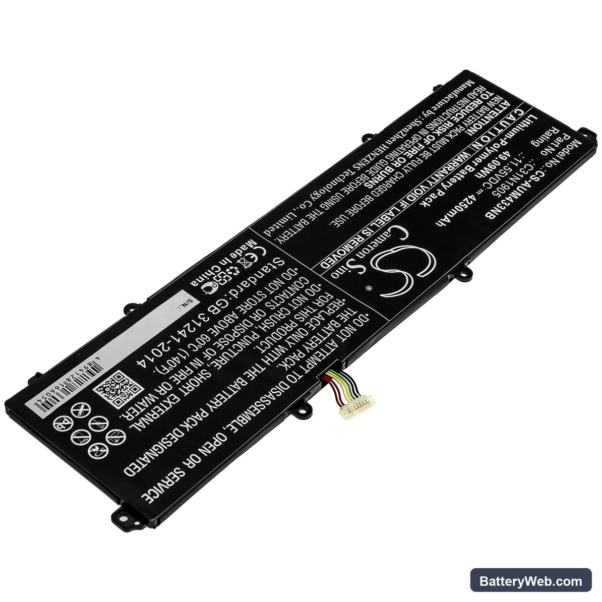 Asus VivoBook S14 S433FA-EB095T Replacement Battery, 11.55V, 4250mAh, Li-Polymer 2