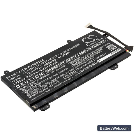 Asus GM501GM-EI017T Replacement Battery, 15.4V, 3550mAh, Li-Polymer 1
