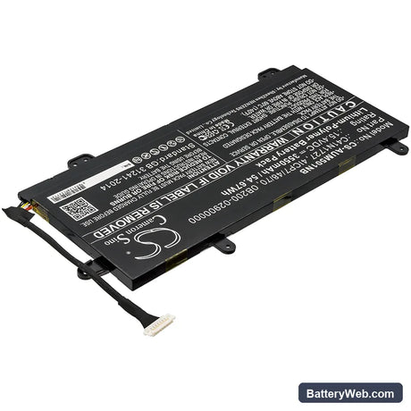 Asus GM501GM-EI017T Replacement Battery, 15.4V, 3550mAh, Li-Polymer 2