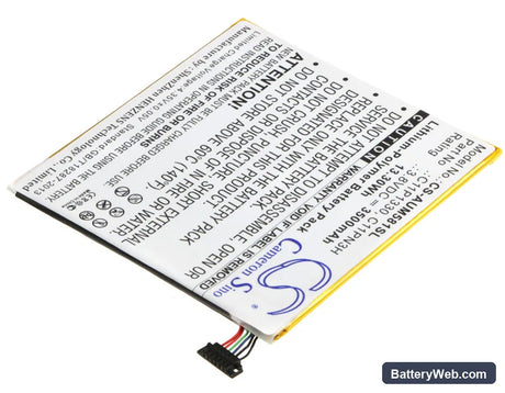 Asus Memo Pad 8 Replacement Battery, 3.8V, 3500mAh, Li-Polymer 2