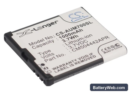 Voxtel M405 Replacement Battery, 3.7V, 1000mAh, Li-ion 1