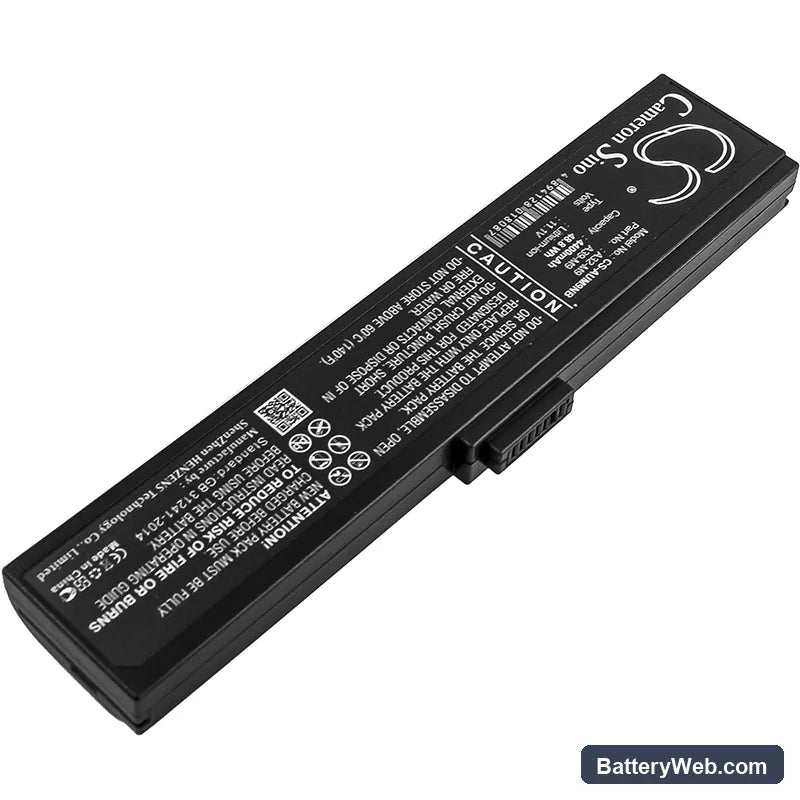 Asus W7J Replacement Battery, 11.1V, 4400mAh, Li-ion 2