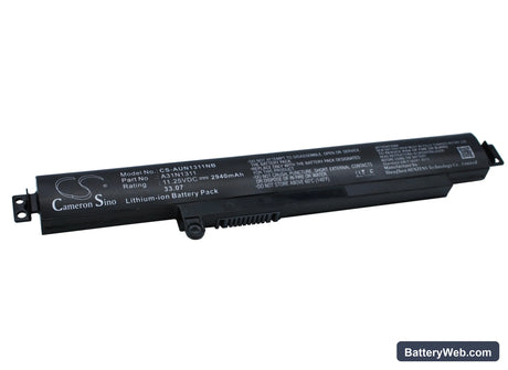 Asus VivoBook F102BA Replacement Battery, 11.25V, 2940mAh, Li-ion 2