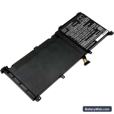 Asus N501JW-1A Replacement Battery, 15.2V, 3700mAh, Li-Polymer 1