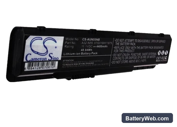 Asus N45 Replacement Battery, 11.1V, 4400mAh, Li-ion 5