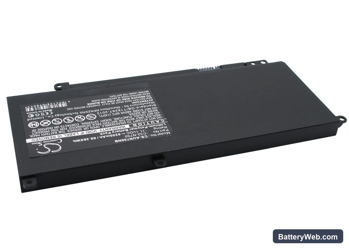 Asus N750 Replacement Battery, 11.1V, 6250mAh, Li-Polymer 3