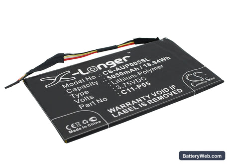 Asus PadFone Infinity A80 Tablet Replacement Battery, 3.75V, 5050mAh, Li-Polymer 3