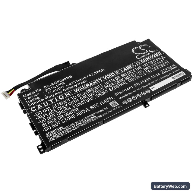 Asus ExpertBook P2 P2451FA-EK0261T Replacement Battery, 11.4V, 4155mAh, Li-Polymer 1