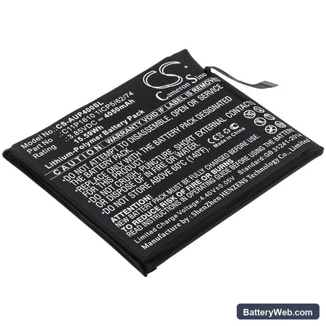 Asus ZenFone Pegasus 4A Replacement Battery, 3.85V, 4050mAh, Li-Polymer 1