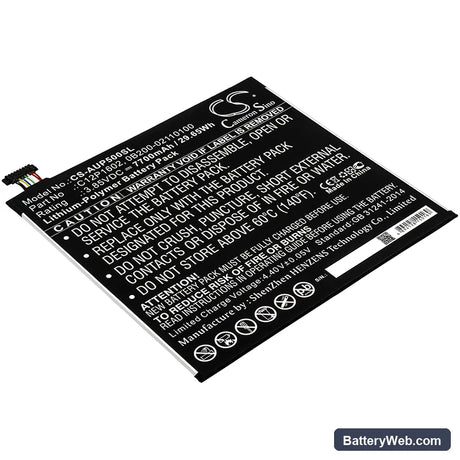 Asus ZenPad 3S 10 LTE Replacement Battery, 3.85V, 7700mAh, Li-Polymer 1