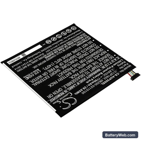 Asus ZenPad 3S 10 LTE Replacement Battery, 3.85V, 7700mAh, Li-Polymer 2