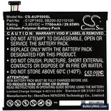 Asus ZenPad 3S 10 LTE Replacement Battery, 3.85V, 7700mAh, Li-Polymer 3
