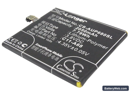 Asus PadFone 2 Replacement Battery, 3.8V, 2050mAh, Li-Polymer 1