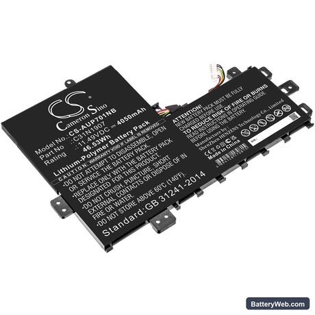 Asus Business P1701FA-AU657 Replacement Battery, 11.49V, 4050mAh, Li-Polymer 1
