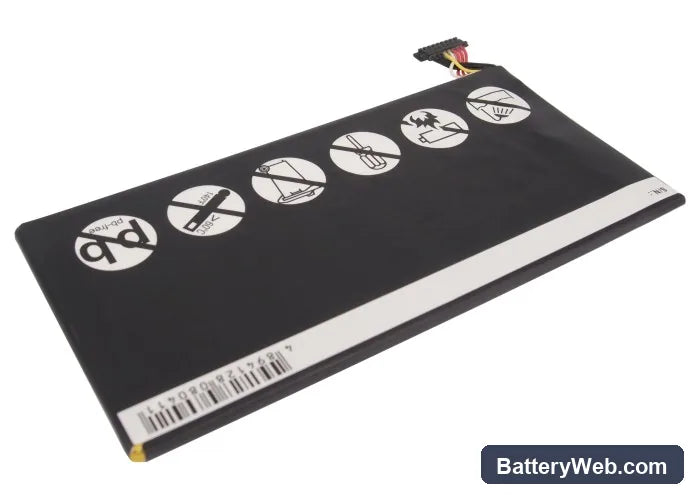 Asus Eee Pad MeMo EP71 Replacement Battery, 3.7V, 4400mAh, Li-Polymer 4