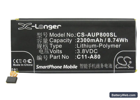 Asus PadFone A80 Replacement Battery, 3.8V, 2300mAh, Li-Polymer 5