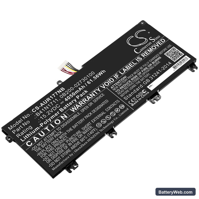 Asus ROG Station 17 PX703GE-GC153R Replacement Battery, 15.2V, 4050mAh, Li-Polymer 1