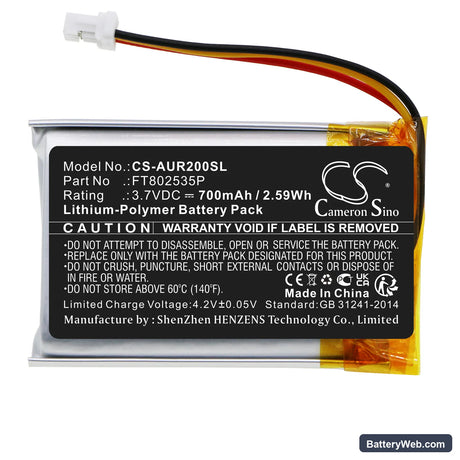 Asus ROG STRIX IMPACT II Replacement Battery, 3.7V, 700mAh, Li-Polymer 3