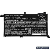 Asus S430UF Replacement Battery, 11.55V, 3600mAh, Li-ion 3