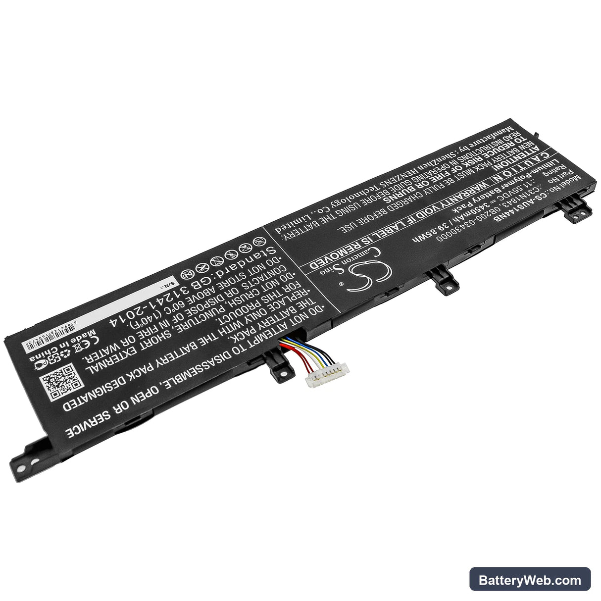 Asus VivoBook S14 S432FL-78AM5SB1 Replacement Battery, 11.55V, 3450mAh, Li-Polymer 2