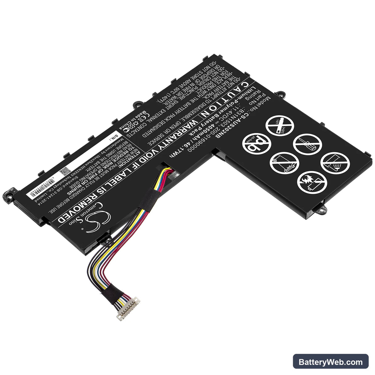 Asus E202SA-1A Replacement Battery, 11.4V, 4050mAh, Li-Polymer 2