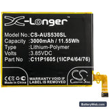 Asus ZenFone 3 Deluxe Replacement Battery, 3.85V, 3000mAh, Li-Polymer 3