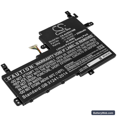 Asus VivoBook S15 S531FA-EJ003T Replacement Battery, 11.52V, 3550mAh, Li-Polymer 1