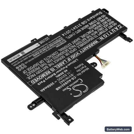 Asus VivoBook S15 S531FA-EJ003T Replacement Battery, 11.52V, 3550mAh, Li-Polymer 2