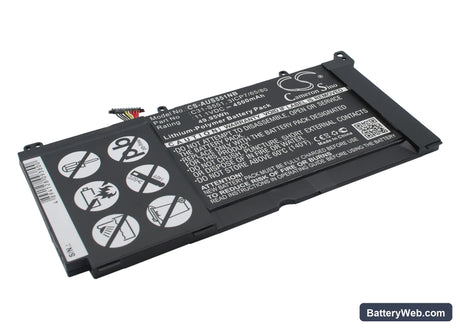 Asus VivoBook S551L Replacement Battery, 11.1V, 4500mAh, Li-Polymer 2