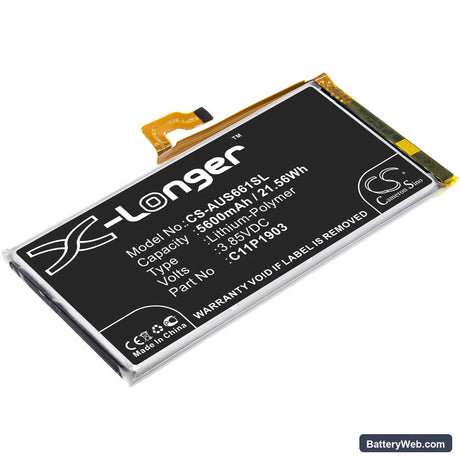 Asus ROG Phone III Replacement Battery, 3.85V, 5600mAh, Li-Polymer 1