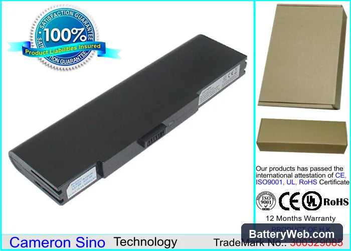 Asus S6 Replacement Battery, 11.1V, 6600mAh, Li-ion 1