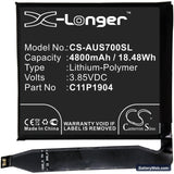 Asus ZenFone 7 Replacement Battery, 3.85V, 4800mAh, Li-Polymer 3