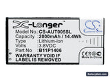 Asus PadFone X Mini 4.5 Replacement Battery, 3.8V, 2000mAh, Li-ion 1