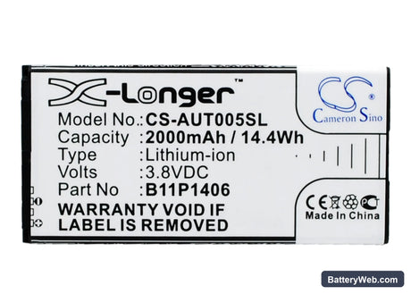 Asus PadFone X Mini 4.5 Replacement Battery, 3.8V, 2000mAh, Li-ion 1