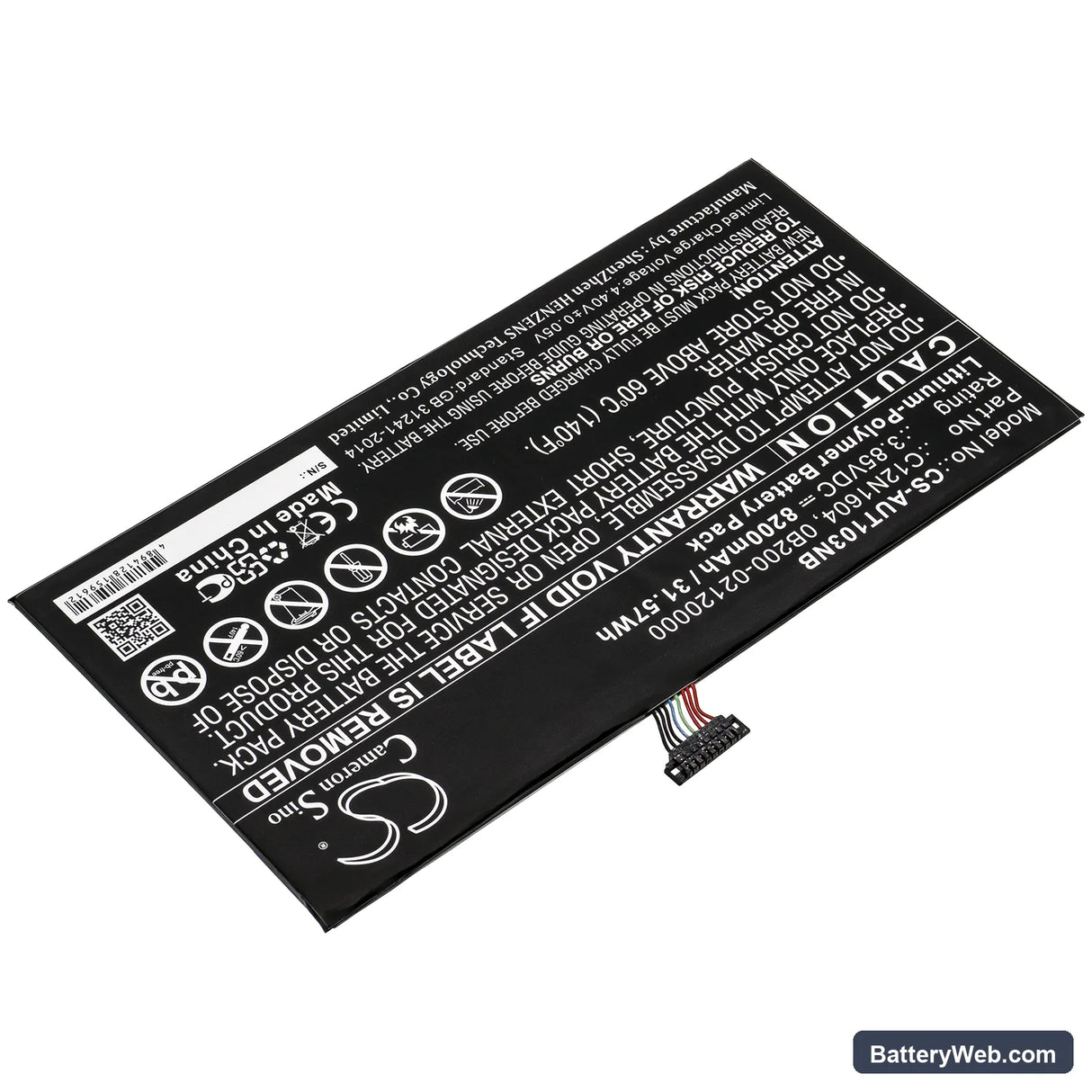 Asus T101-M0I Replacement Battery, 3.85V, 8200mAh, Li-Polymer 2