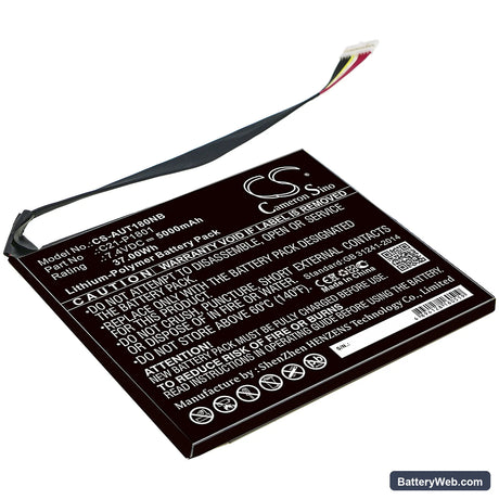 Asus Transformer AiO P1801 Tablet PC Replacement Battery, 7.4V, 5000mAh, Li-Polymer 1