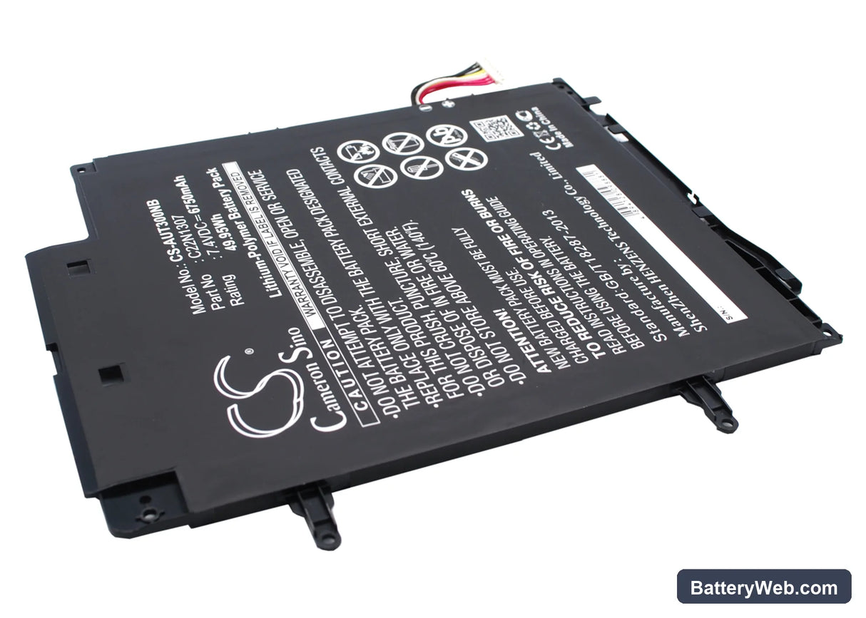 Asus Transformer Book T300 Replacement Battery, 7.4V, 6750mAh, Li-Polymer 2