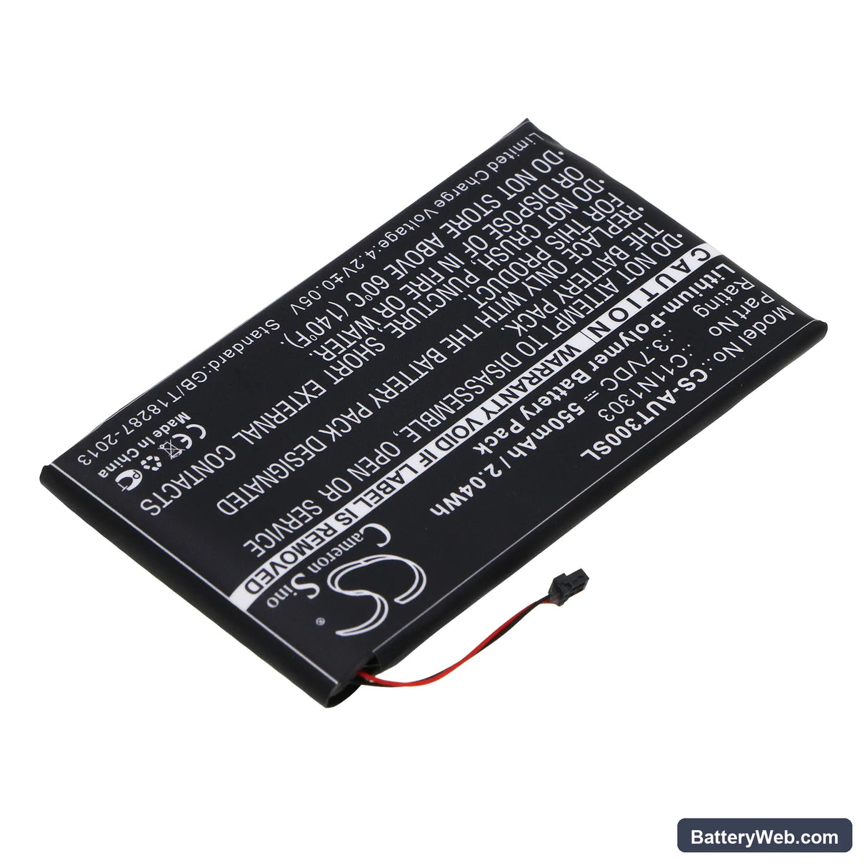 Asus Transformer Book T300LA Replacement Battery, 3.7V, 550mAh, Li-Polymer 2