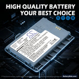 AudioVox Quickfire Replacement Battery, 3.7V, 1100mAh, Li-ion 7