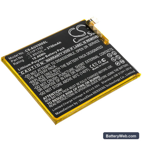 Asus ZenFone V Live Replacement Battery, 3.85V, 2700mAh, Li-Polymer 1